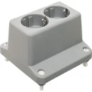 ABB Deksel met 2-voudige wcd grijs