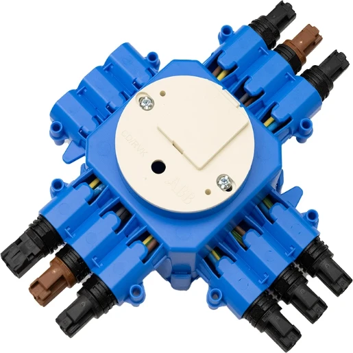 ABB Centraaldoos stekerbaar WAGO RD 1 x in 6x uit wisselschakelaar