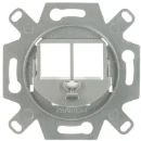 ABB Busch-Jaeger Communicatieadapter Keystone Modular Jack 2-voudig zilver