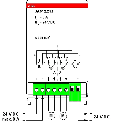 ABB Busch-Jaeger Knx jaloezie aktormodule 2x24v