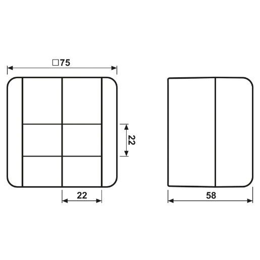 Jung WG 800 wipschakelaar met onderkast Wissel-/wisselschakelaar opbouw 10AX grijs RAL 7035 IP44 809NAW