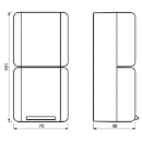 Jung WG 800 combinatie wandcontactdoos wissel + ra opbouw grijs IP44 876W