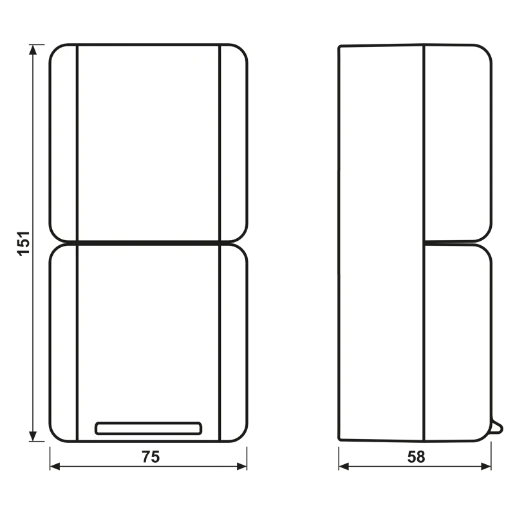 Jung WG 800 combinatie wandcontactdoos wissel + ra opbouw grijs IP44 876W