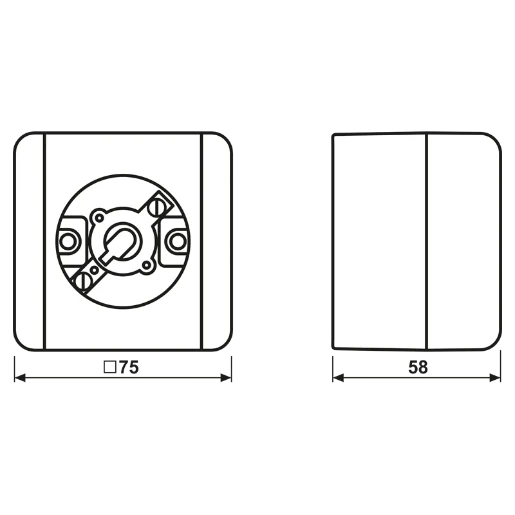Jung WG 800 lichtsignaal met onderkast Basiselement 230V opbouw grijs IP44 837-10W