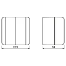 Jung WG 800 Jaloezie-impulsdrukker Wip 1P IP44 839VW