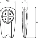 Eaton CHSZ Afstandsbediening mini 2-kanalen grijs RAL 7037 109383