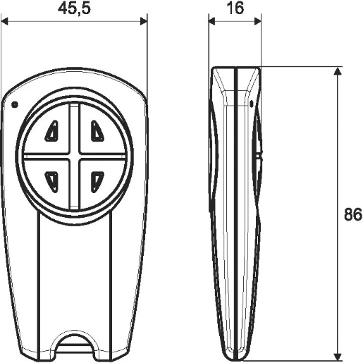 Eaton CHSZ Afstandsbediening mini 2-kanalen grijs RAL 7037 109383