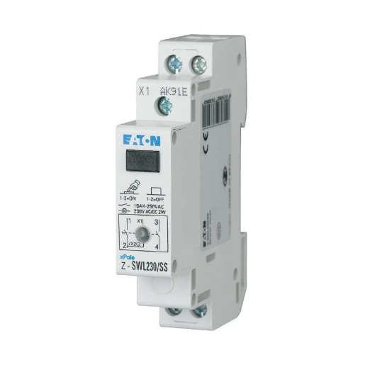 Eaton Schakelaar Z 250VAC 16 A Contacten 2M signaallamp Breedte 1TE