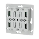 Eaton xComfort Pulsdrukker 55x55mm 2-kanalen grijs RAL 7035 126030