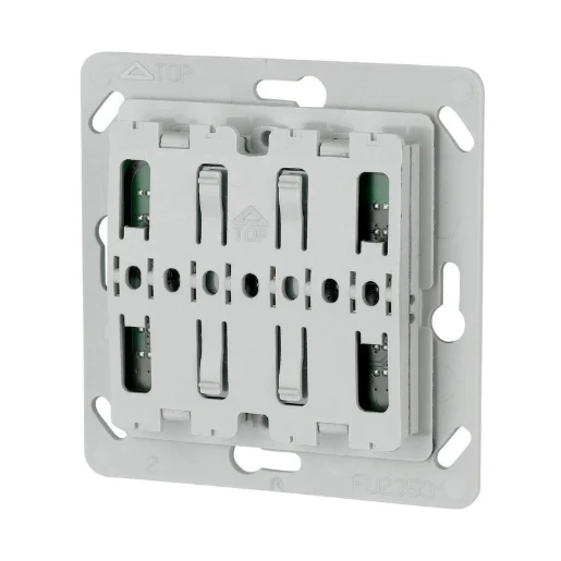 Eaton xComfort Pulsdrukker 55x55mm 2-kanalen grijs RAL 7035 126030