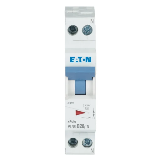 Eaton xPole Installatieautomaat (nul) B20 B karakteristiek 20A 1P+N 1TE 263165