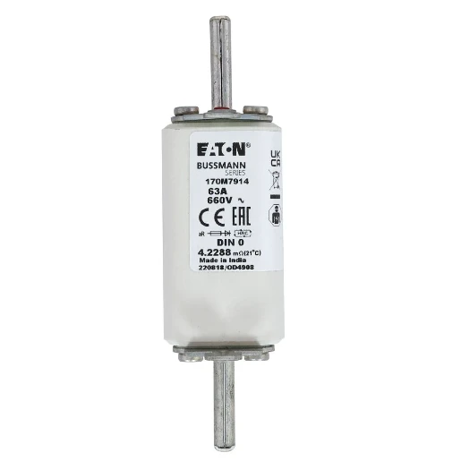 Eaton HOGE SNELHEID ZEKERING Smeltpatroon (mes) Bovenkenmelder 63A