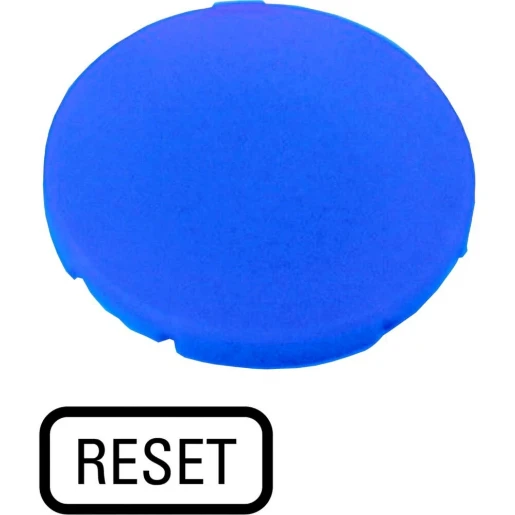 Eaton Indicatieplaatje vlak blauw reset