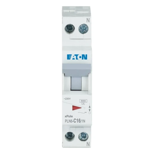 Eaton xPole Installatieautomaat (nul) C16 C karakteristiek 16A 1P+N 1TE 263174