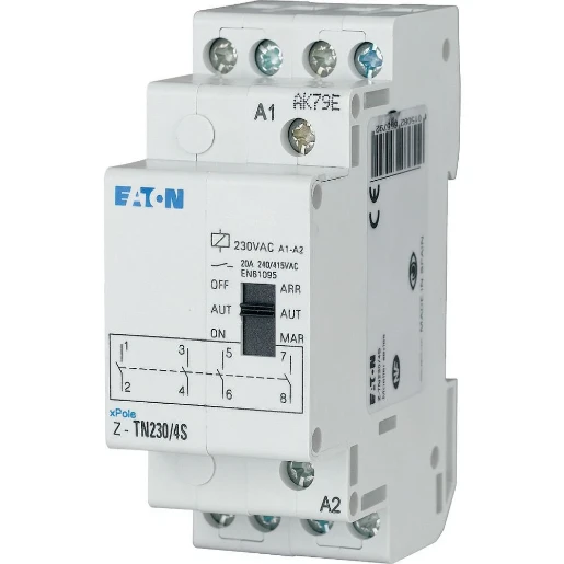 Eaton Installatierelais z 250vac 20a contacten 4m breedte 2te