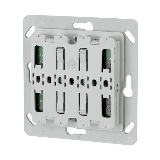 Eaton xComfort Pulsdrukker 55x55mm 2-kanalen grijs RAL 7035 126030