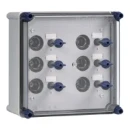 Eaton lichtgroepenkast 6xdii met rsd 25 (met rails) Schroefzekering 6x25A 270x191x270mm 1863817