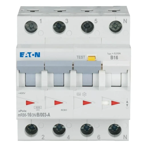 Eaton xPole Aardlekautomaat 4P 16A 0.03A 0kA B16 120652