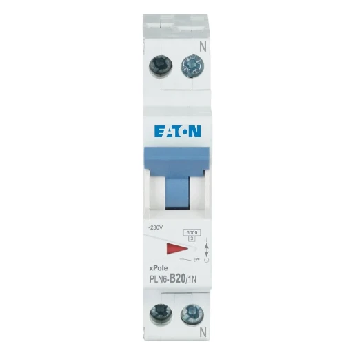 Eaton xPole Installatieautomaat (nul) B20 B karakteristiek 20A 1P+N 1TE 263165