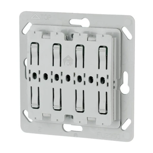 Eaton xComfort Pulsdrukker 55x55mm zonder LED 4-kanalen grijs RAL 7035 126031