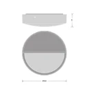 Ledvance Decorelement bulkhead halfvizierring 262x74mm Ø262mm Wit 4099854286773