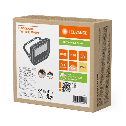 Ledvance Performance LED schijnwerper symm 3000K 2200lm 157x38mm Steekklem wit 4099854305801