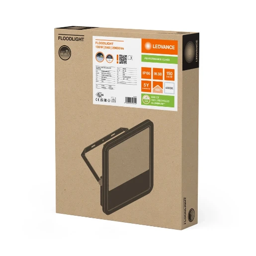 Ledvance Performance LED schijnwerper symm 4000K 20000lm 294x58mm Steekklem zwart 4099854306402