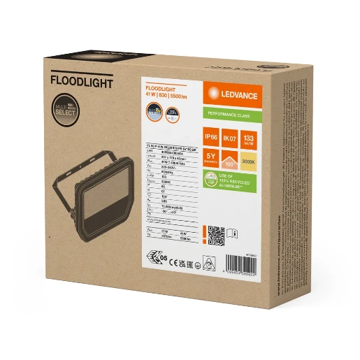 Ledvance Performance LED schijnwerper symm 3000K 5500lm 201x43mm Steekklem zwart 4099854305924