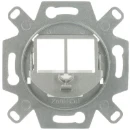 ABB Busch-Jaeger Communicatieadapter Keystone Modular Jack 2-voudig zilver