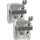 Merten Opbouw WCD - 2 identieke sloten - Set van 2 - Grijs - Aquastar