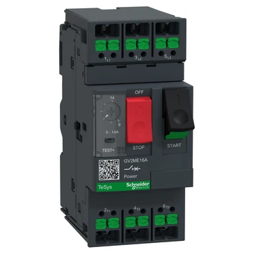 Schneider Electric TeSys Deca motorschakelaar 14A thermisch-magnetische drukknop snap-in