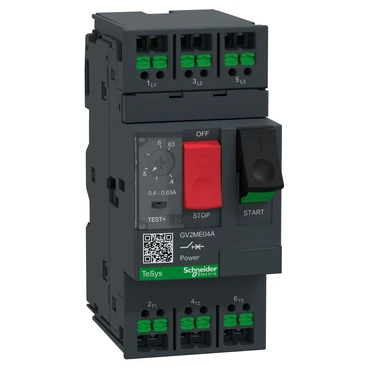 Schneider Electric TeSys Deca motorschakelaar 0,63A thermisch-magnetische drukknop snap-i