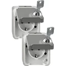 Merten Opbouw WCD - 2 identieke sloten - Set van 2 - Grijs - Aquastar