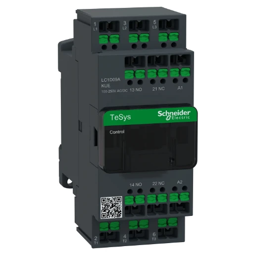 Schneider Electric Contactor TeSys Deca 09A 440V 3P AC3 Spoel 100-250V AC/DC snap-in