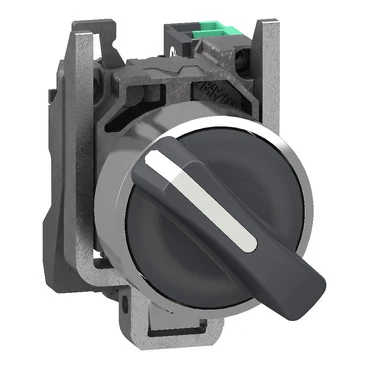 Schneider Electric Keuzeschakelaar Harmony XB4 metaal zwart 22mm 2 standen