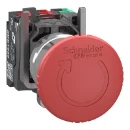 Schneider Electric Noodstopschakelaar Harmony XB4 metaal rode paddenstoel 40mm 22mm