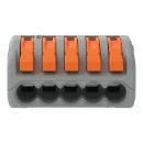 Wago Verbindingsklem 5x2,5mm2 grijs