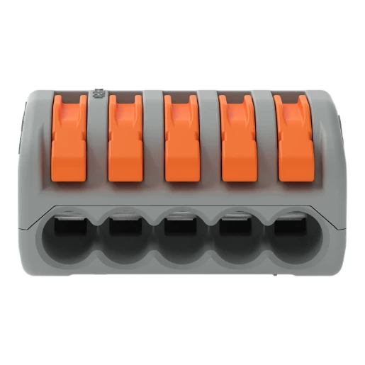 Wago Verbindingsklem 5x2,5mm2 grijs