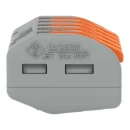 Wago Verbindingsklem 5x2,5mm2 grijs