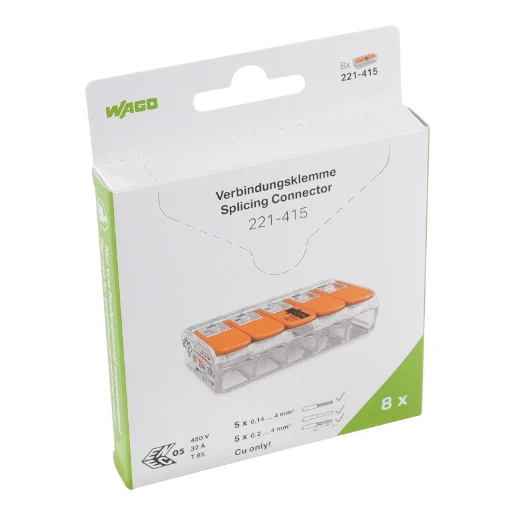 Wago 221 Verbindingsklem VE: 8x