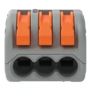 Wago Verbindingsklem 3x2,5mm2 grijs