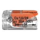 Wago Verbindingsklem compact 2x4mm² transparant