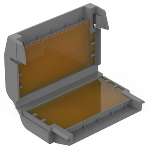 Wago Gelbox Aftakking voor aders grijs