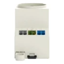 Wago din-rail contactdoos grijs 16A 250V AC contactdoos cee 7/3 (type f) 709-581