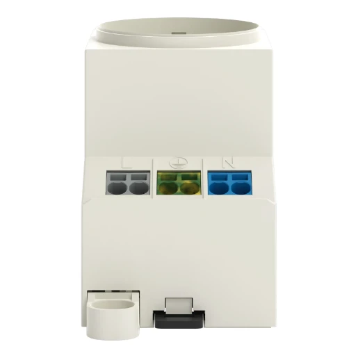 Wago din-rail contactdoos grijs 16A 250V AC contactdoos cee 7/3 (type f) 709-581