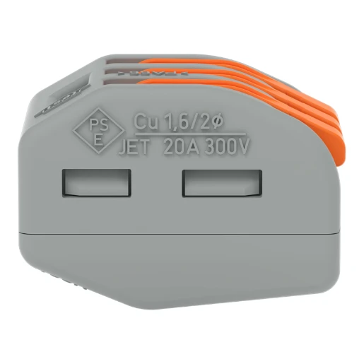 Wago Verbindingsklem 3x2,5mm2 grijs