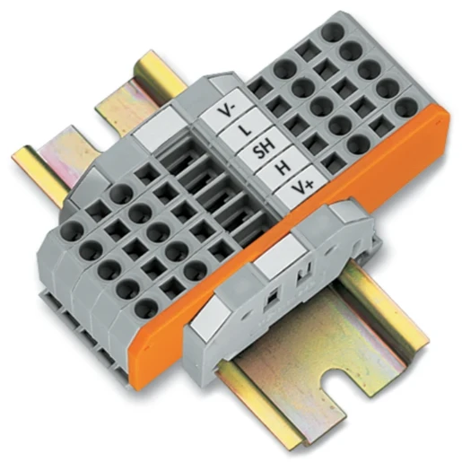 Wago Aftakunit 2 stamkabels (ingang uitgang) 2 steekkabels