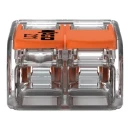Wago Verbindingsklem compact 2x4mm² transparant
