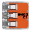 Wago Verbindingsklem compact 3x6mm² transparant