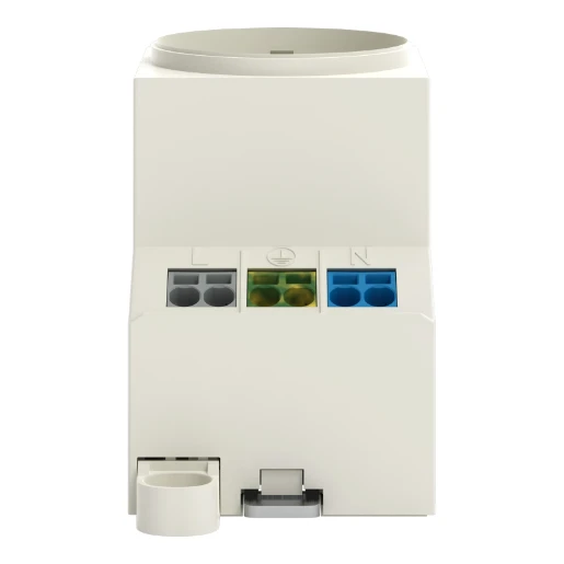 Wago din-rail contactdoos grijs 16A 250V AC contactdoos cee 7/3 (type f) 709-581